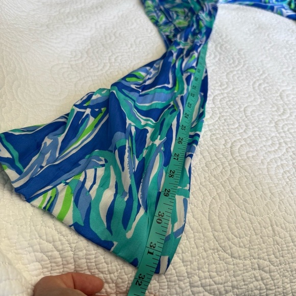 Lilly Pulitzer Blue and White Tropical Jumpsuit - Picture 7 of 13